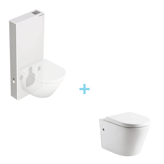 Pack cisterna empire white + inodoro suspendido Venecia - Thebath