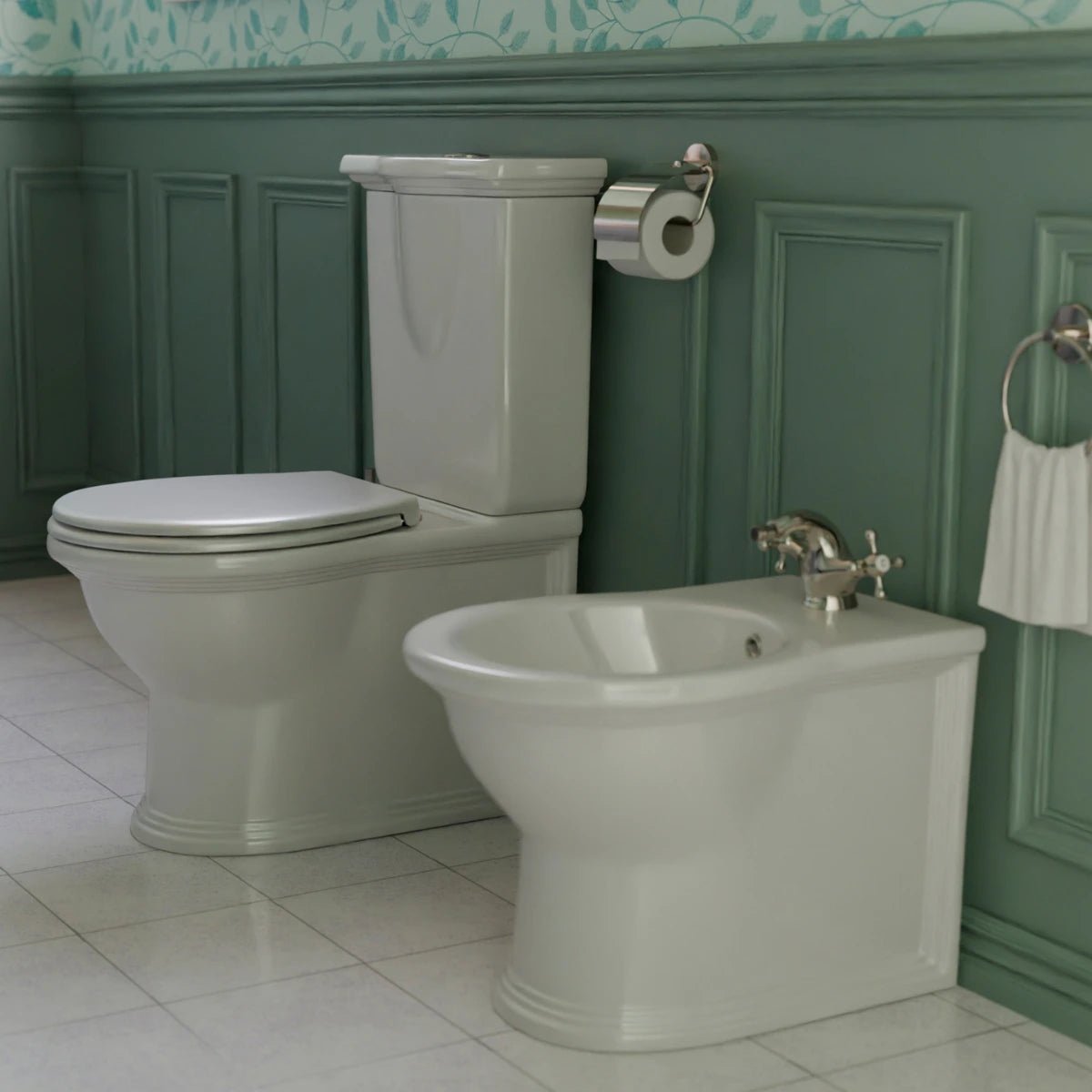 Inodoro antiguo tanque bajo Olimpia - Thebath