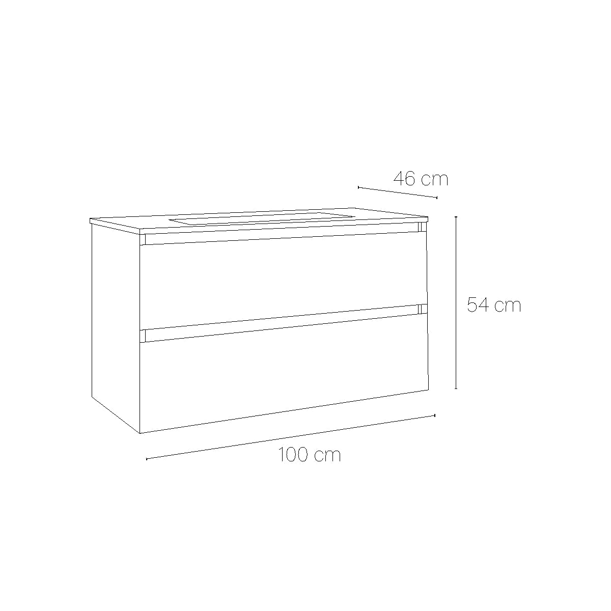 Armoire de salle de bain suspendue Aruba