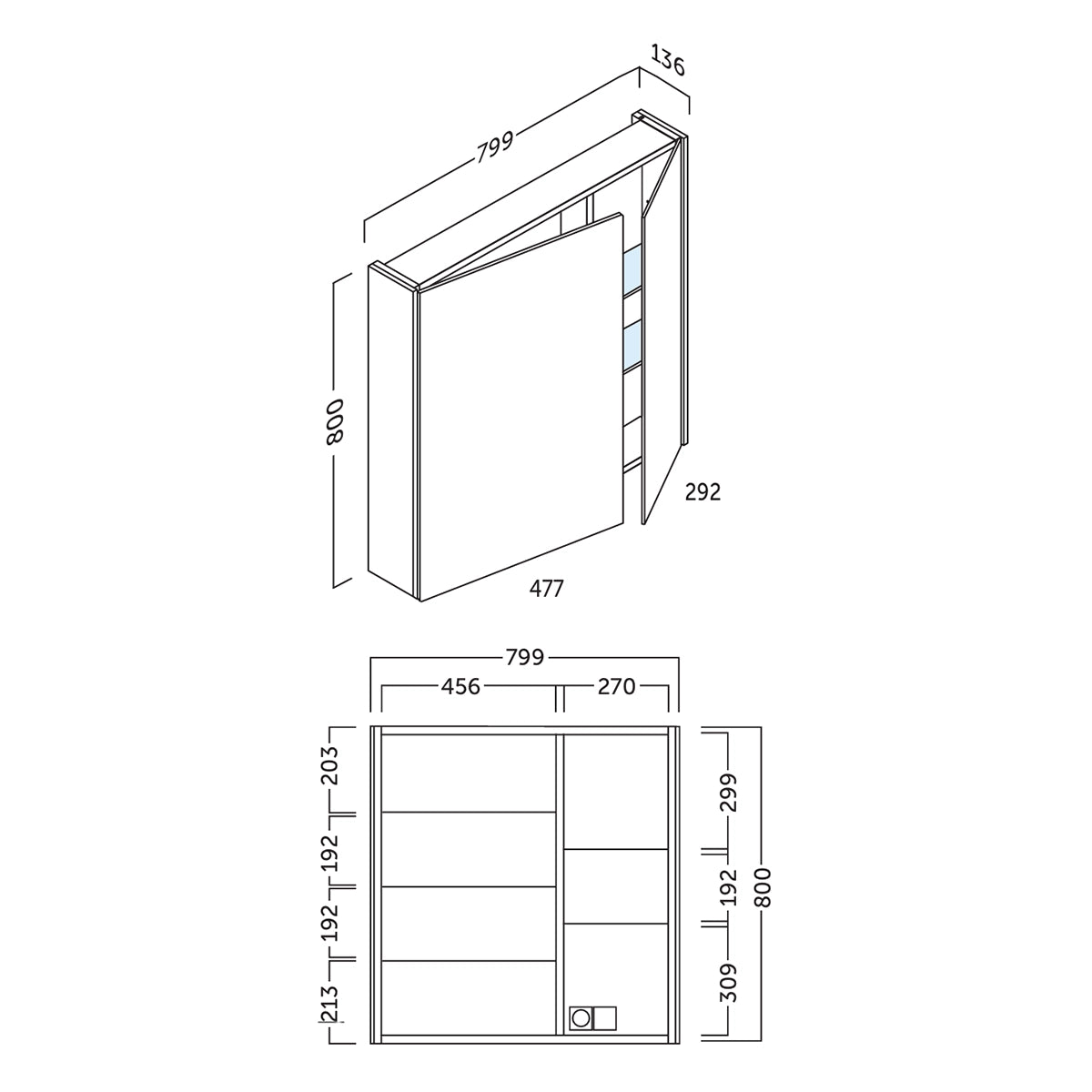 Miroir de salle de bain Skyline