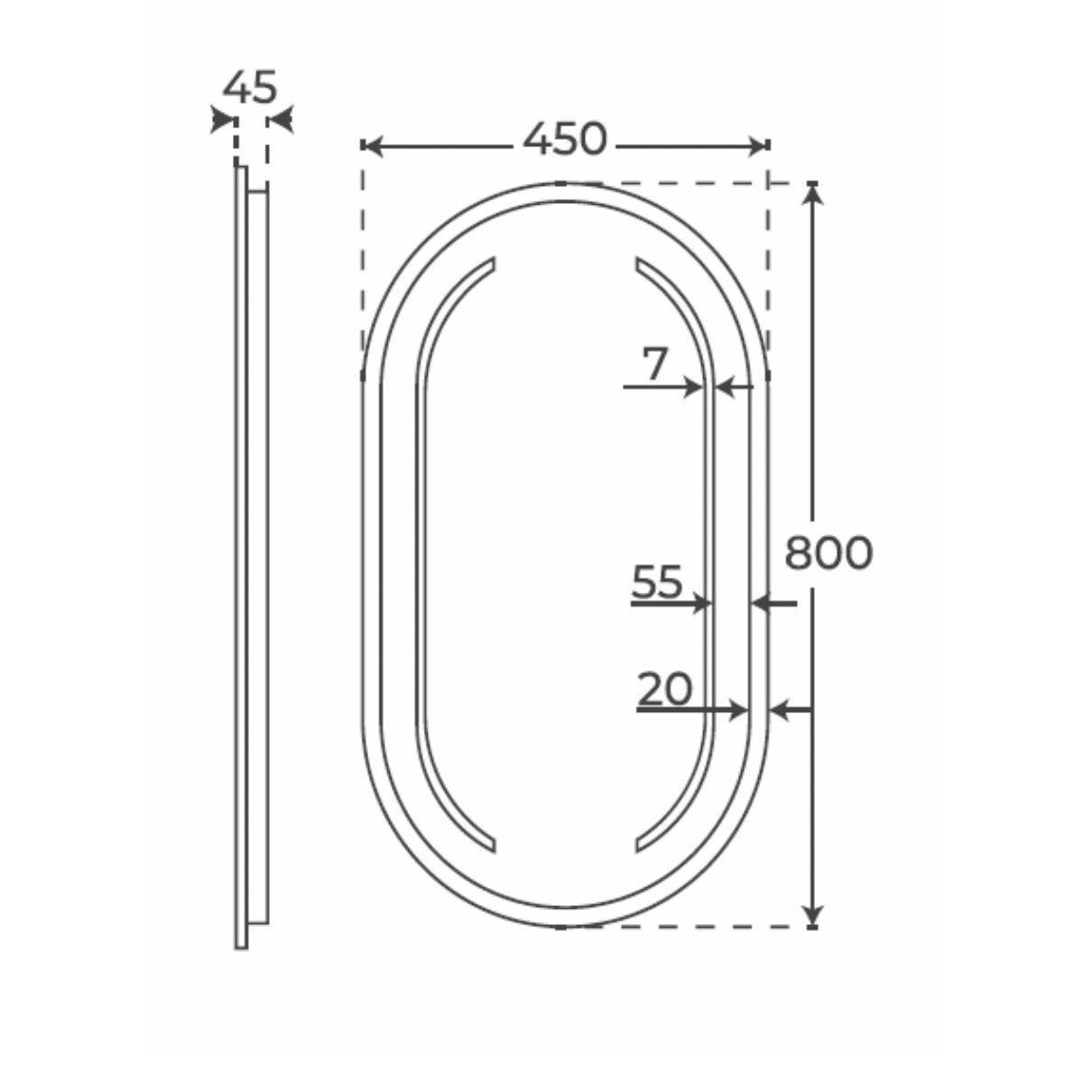 Espejo para baño Ennio - Thebath