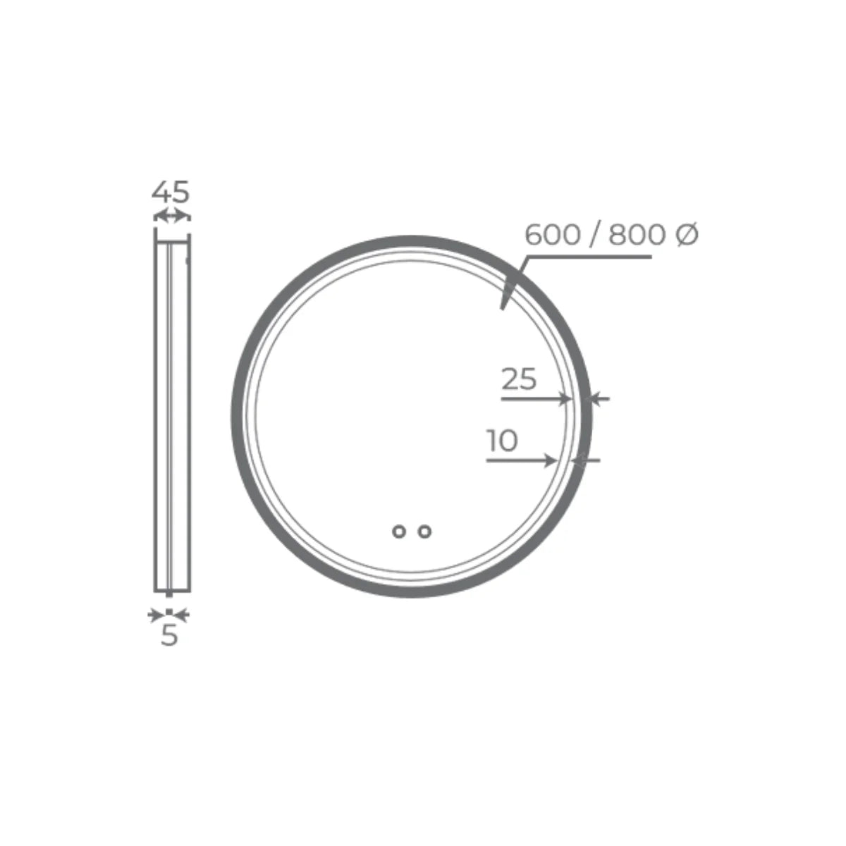 Espejo para baño con luz Matteo - Thebath
