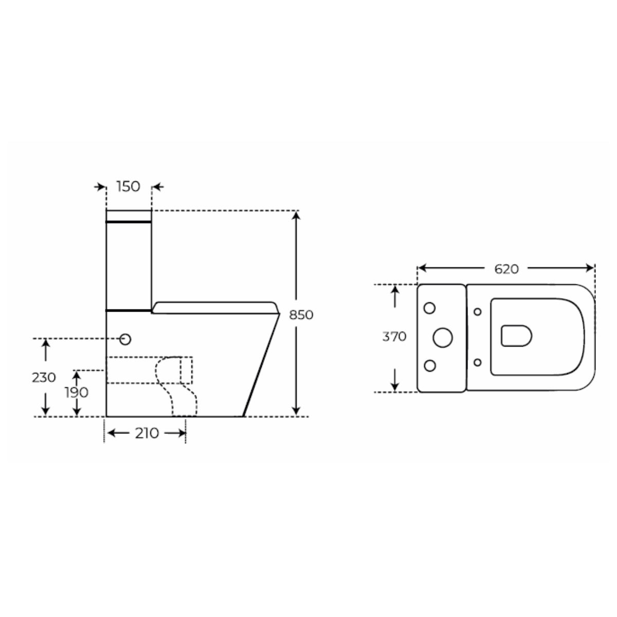 Sanitario con lavamanos Módena Square - Thebath