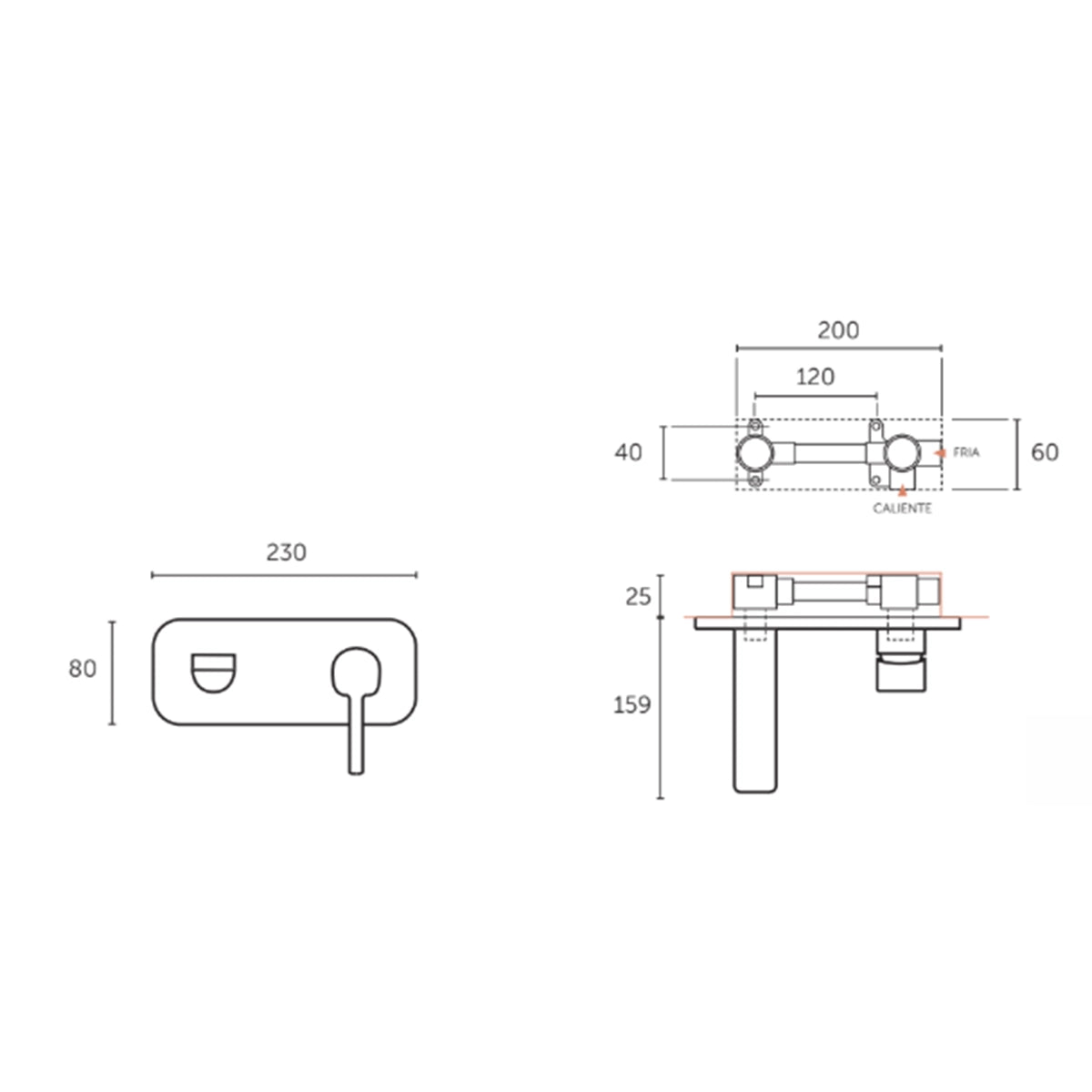 Robinet de salle de bain moderne Combi