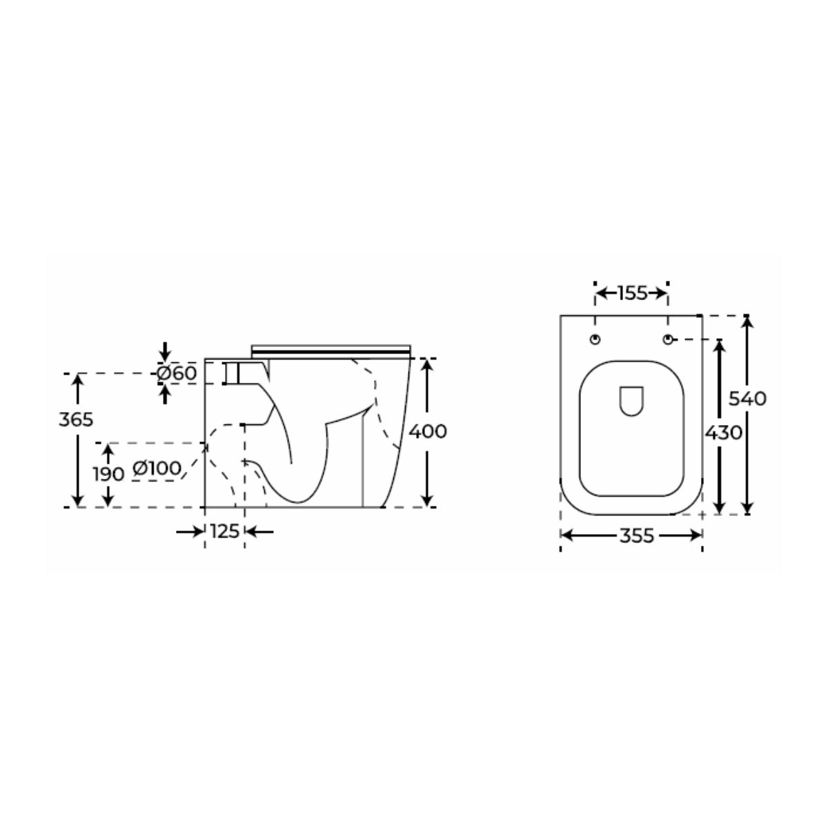 Inodoro con tapa amortiguada Atlas - Thebath