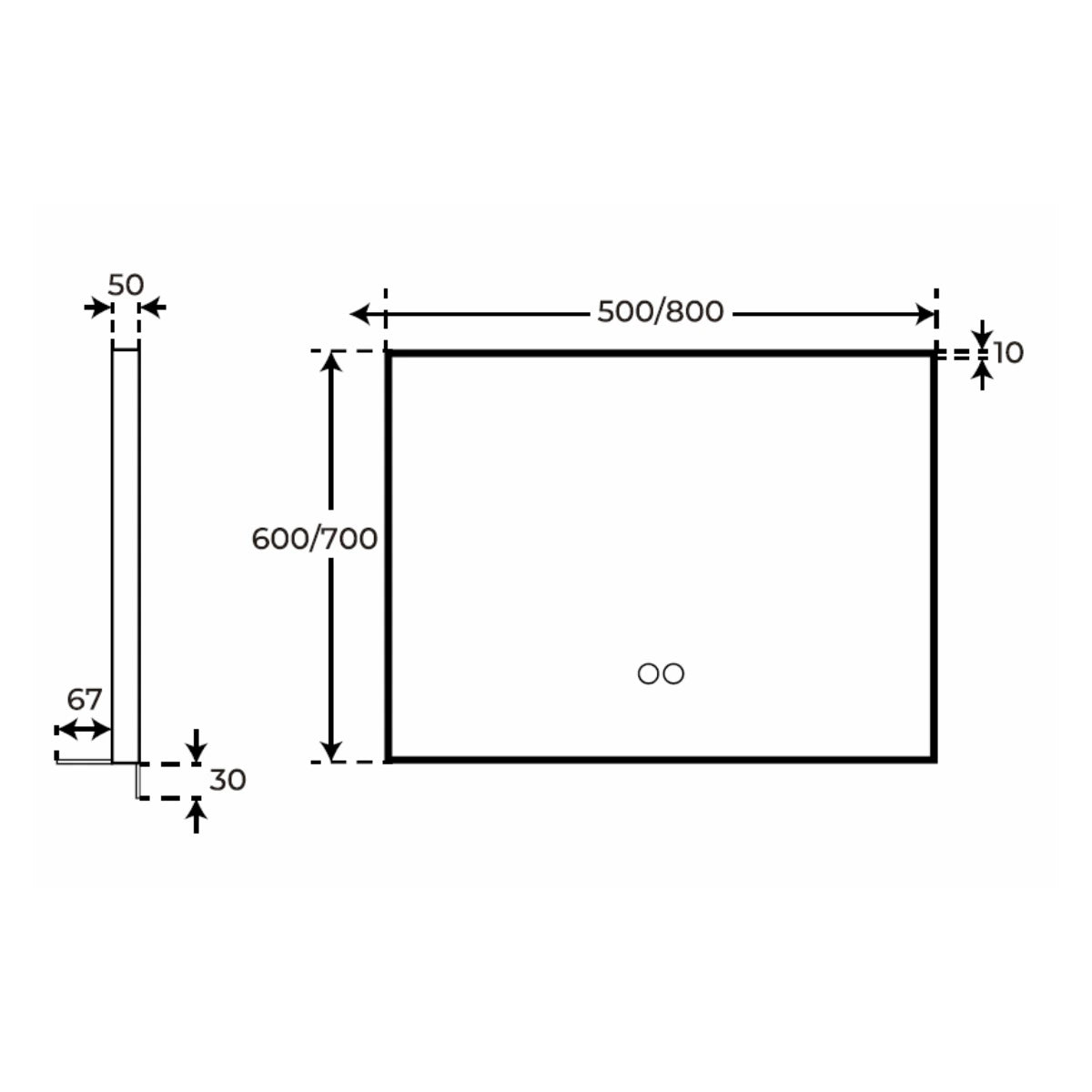 Espejo con balda Vito - Thebath