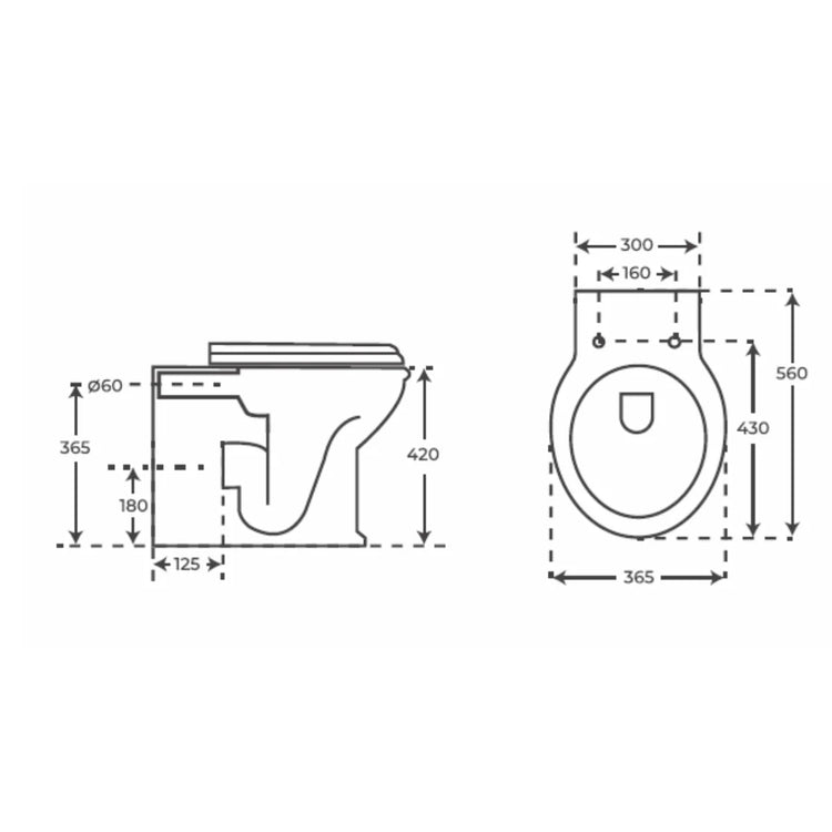 WC compacte rétro Olimpia