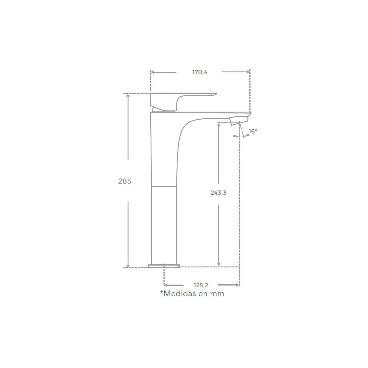 Robinet à bec haut Flat