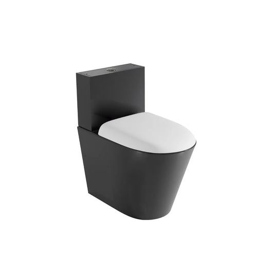 WC en acier inoxydable noir Neus