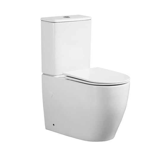 WC couvercle blanc amorti