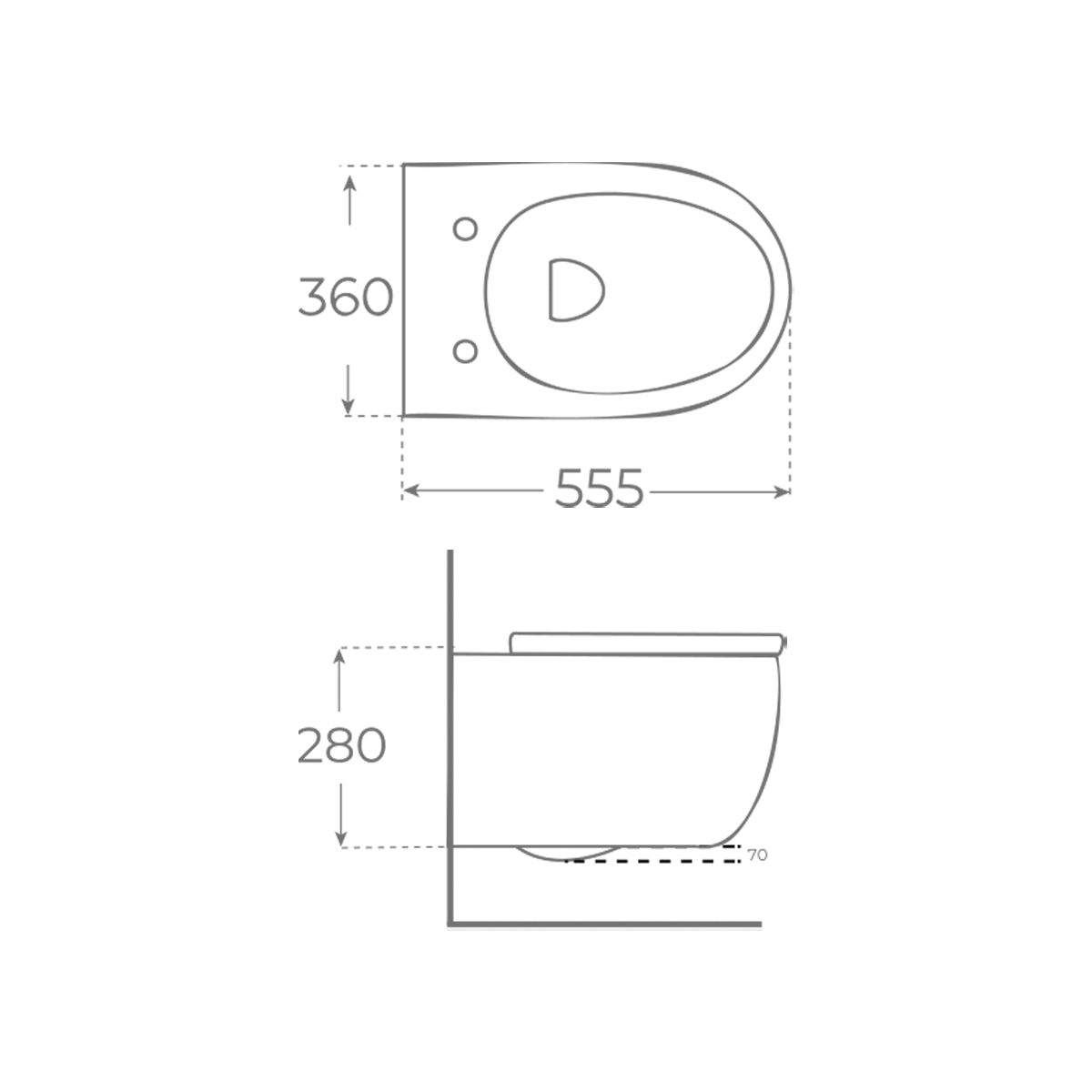 WC suspendido Blanco Líjar - Thebath