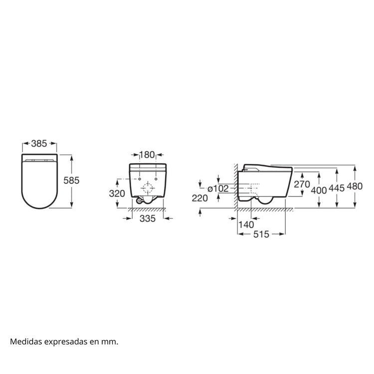 WC intelligentes avec jet d'eau intégré au réservoir