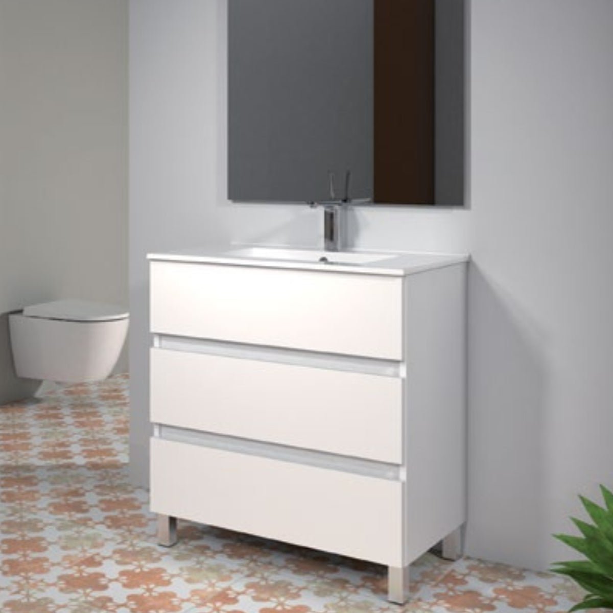 Mueble de baño con patas Triana y lavabo - Thebath