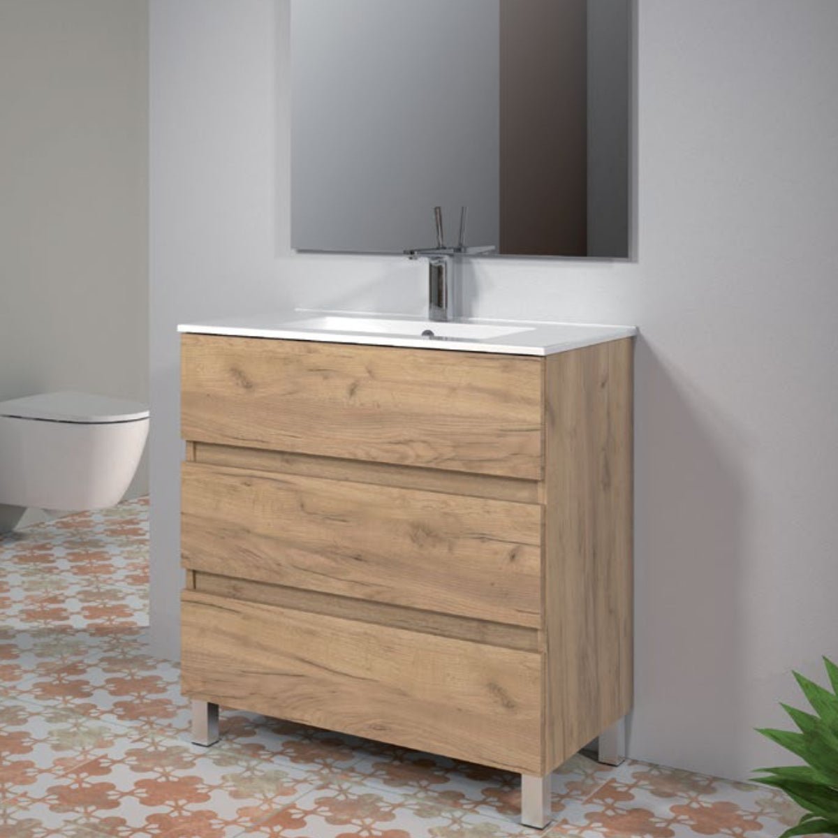 Mueble de baño con patas Triana y lavabo - Thebath