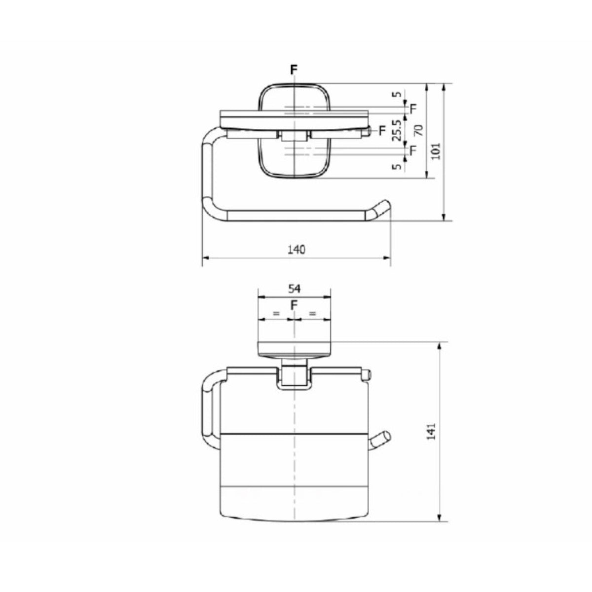 Portarrollos papel higienico - Thebath