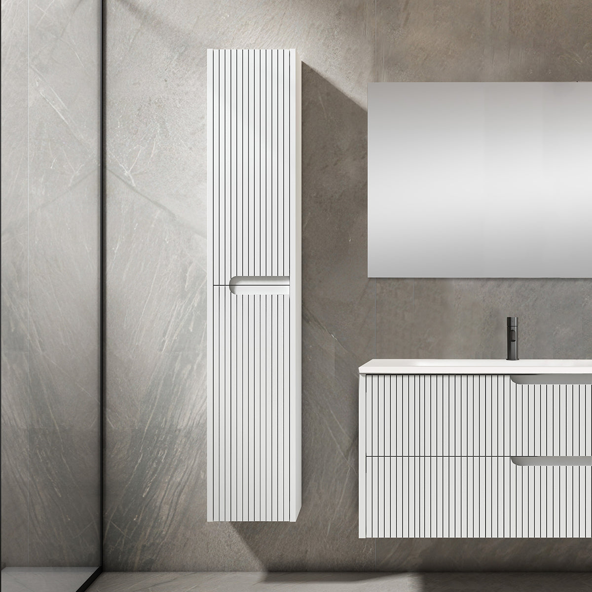 Meuble d'appoint de salle de bain Ezio