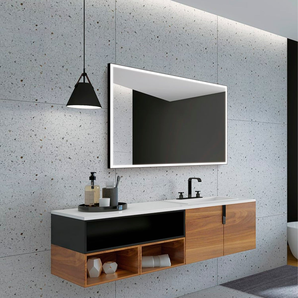 Espejo con luz led Suiza - Thebath