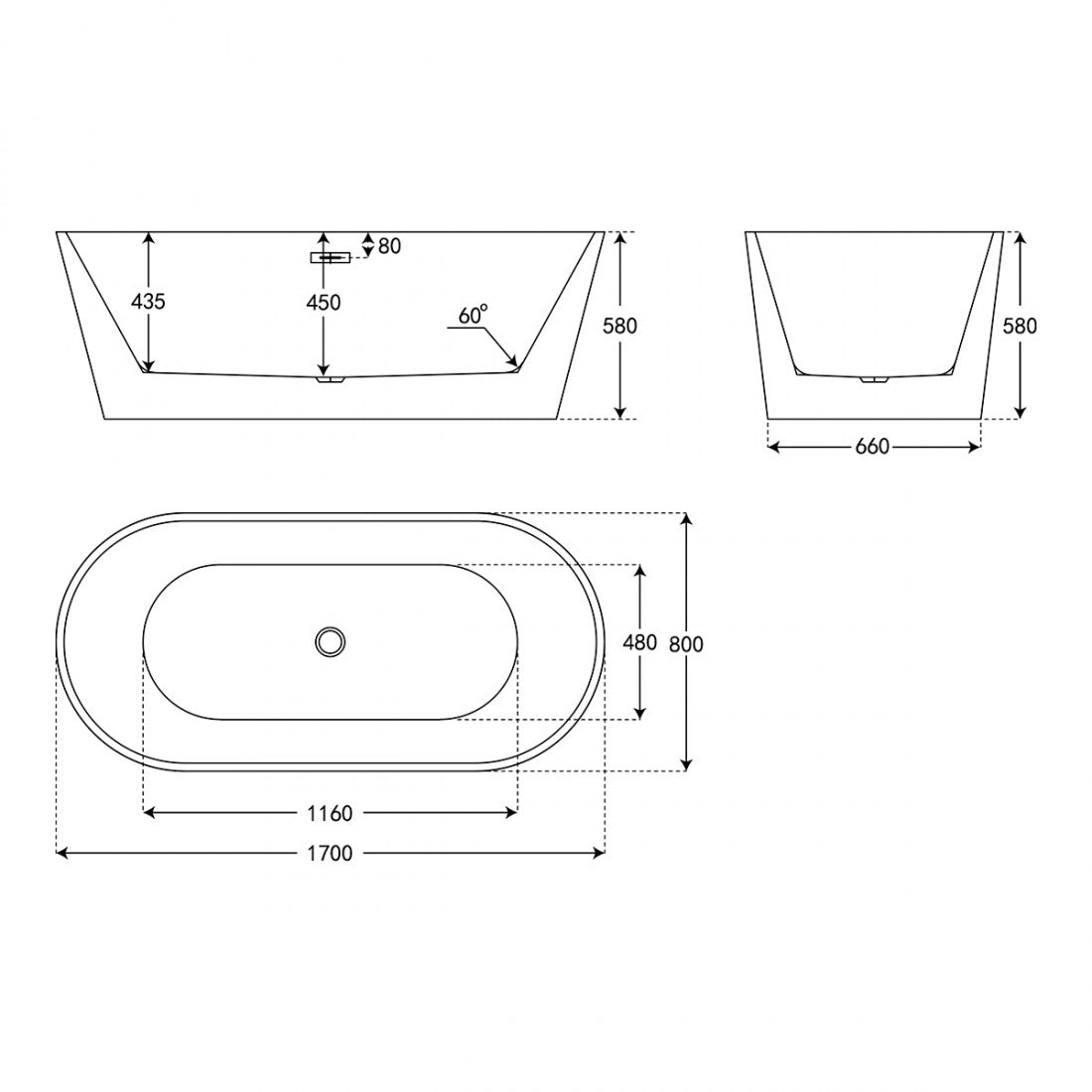 Bañera exenta Argos - Thebath