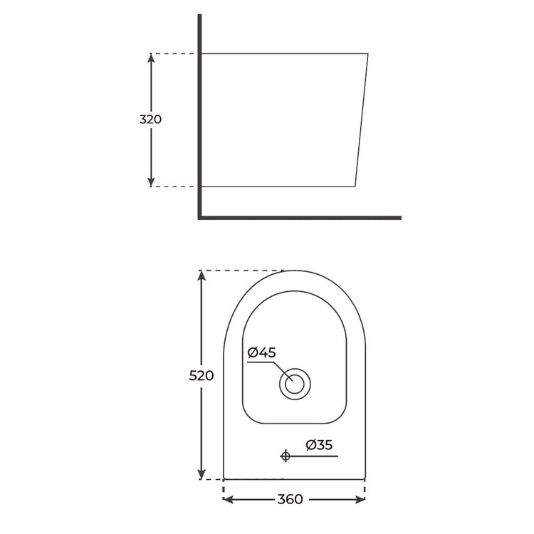 Bidet suspendu Matt Bologna