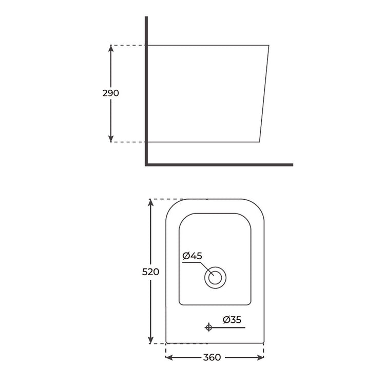 Bidet suspendu Florence mat