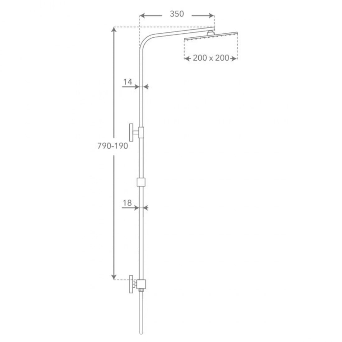 Columna de ducha Bavaro