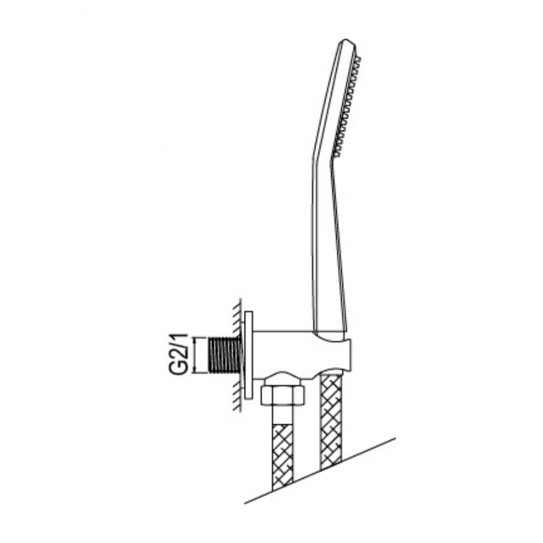 Columna ducha empotrada Tube