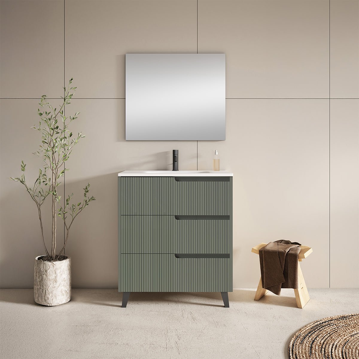 Conjunto mueble lavabo Ezio - Thebath