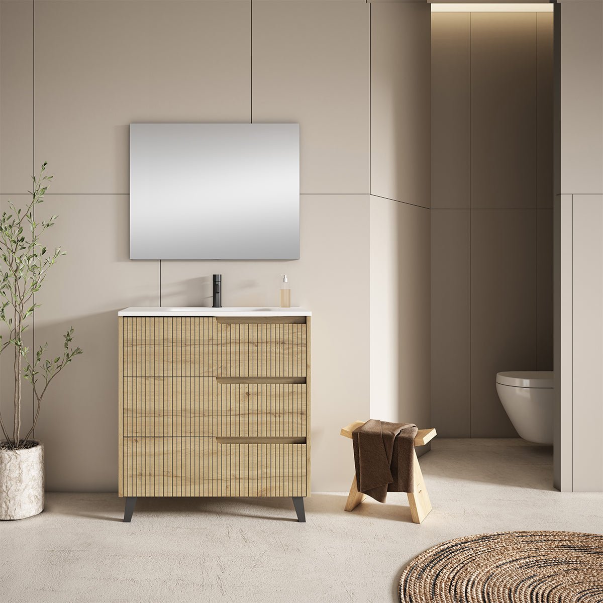 Conjunto mueble lavabo Ezio - Thebath