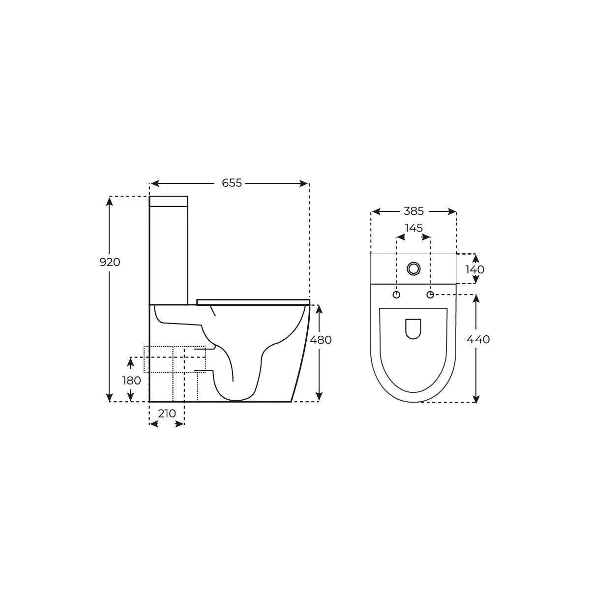 Inodoro alto especial Jena PMR - Thebath