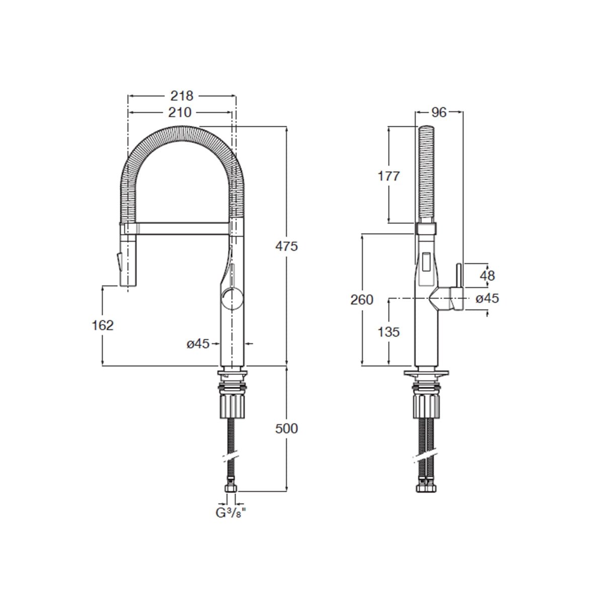 Grifo extensible cocina Victoria - Thebath