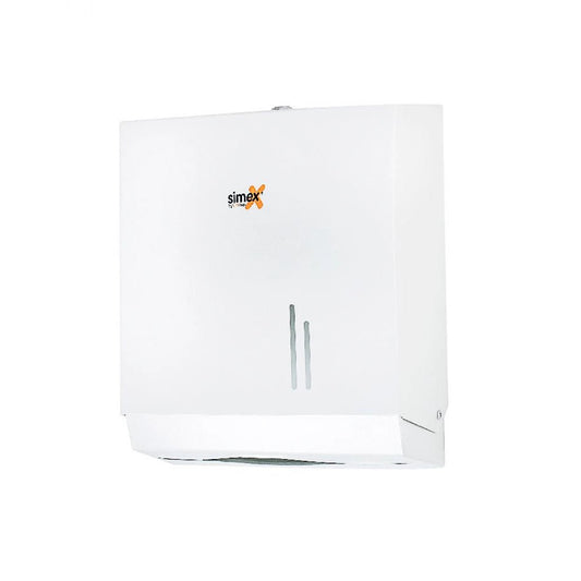 Dispensador de papel tipo toalla blanco