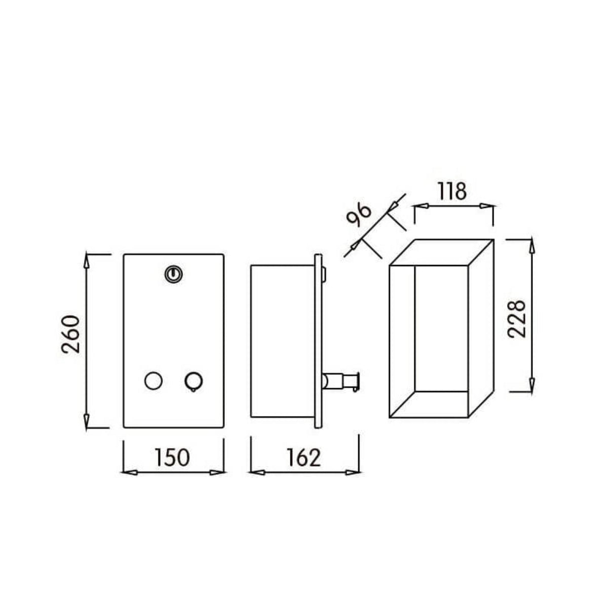 Dosificador Jabón Integrado