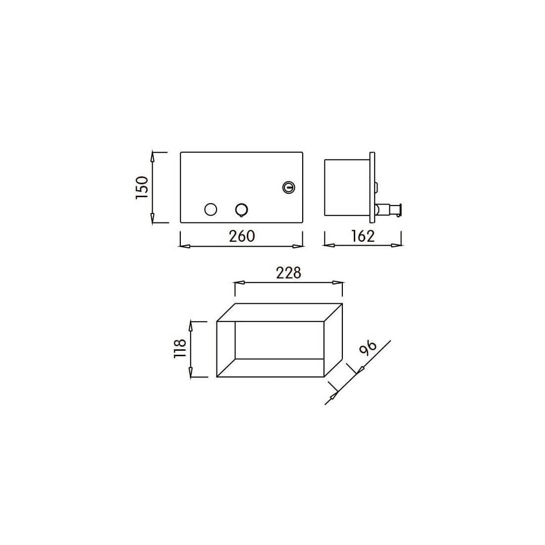 Dosificador Jabón Integrado