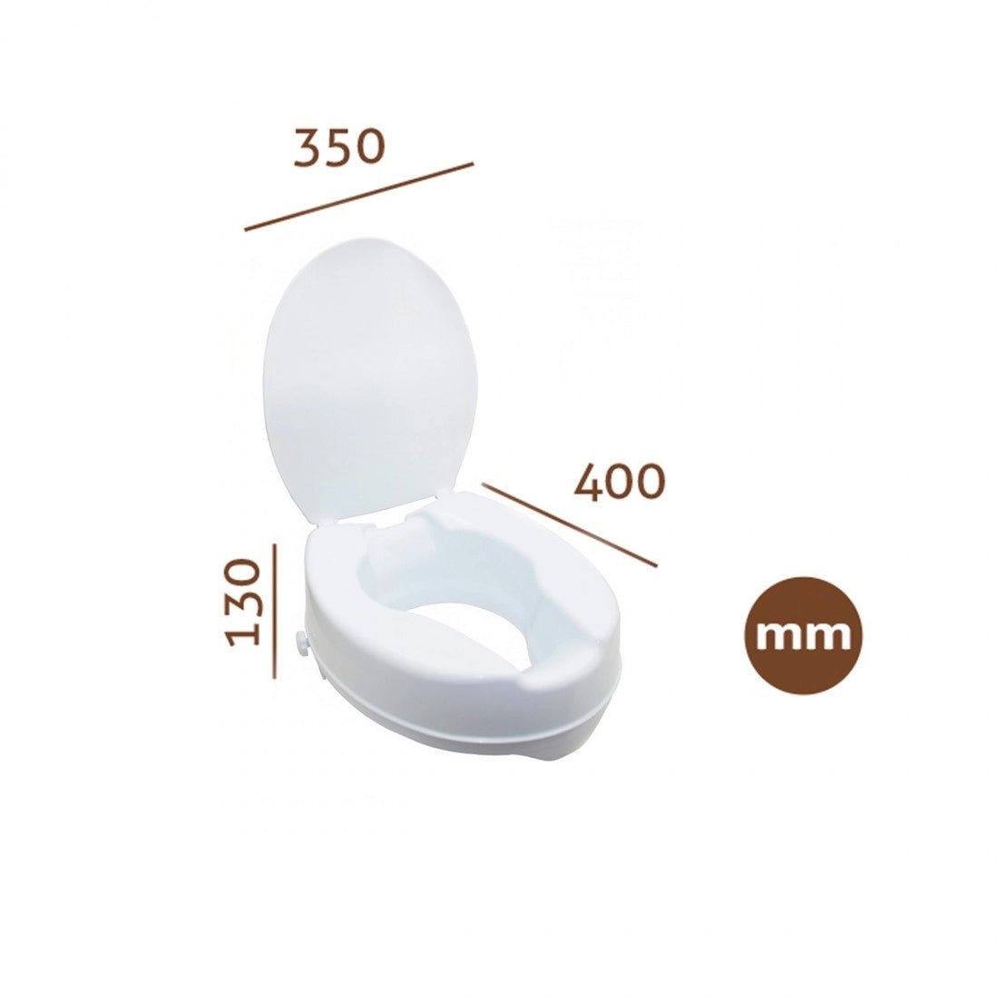 Elevador con tapa para inodoro