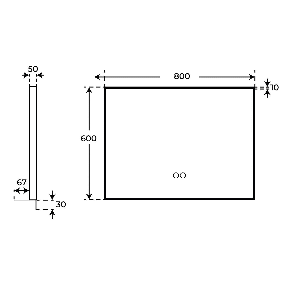 Espejo con balda Vito - Thebath