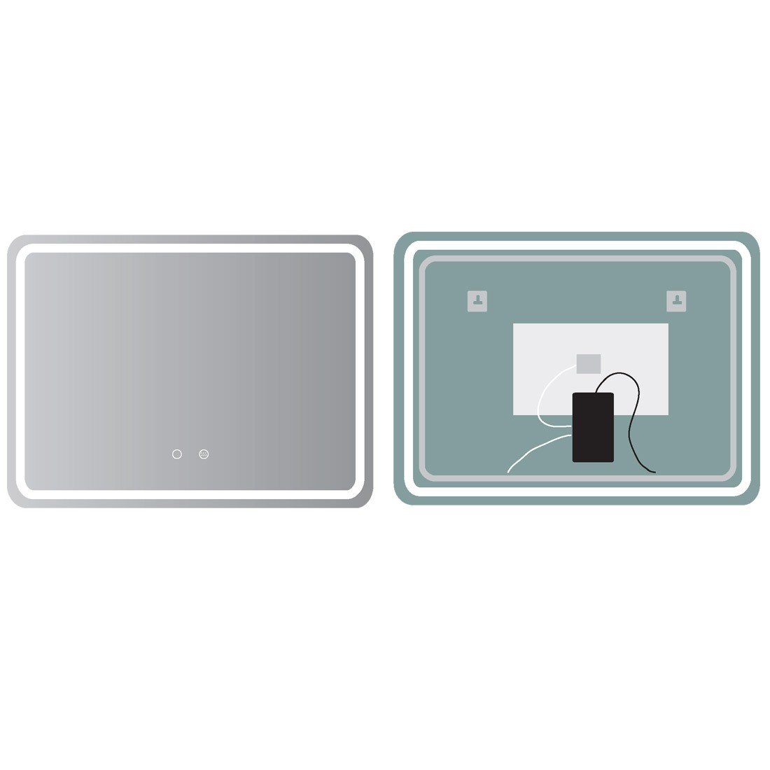 Espejo con sensor y luz led Grecia