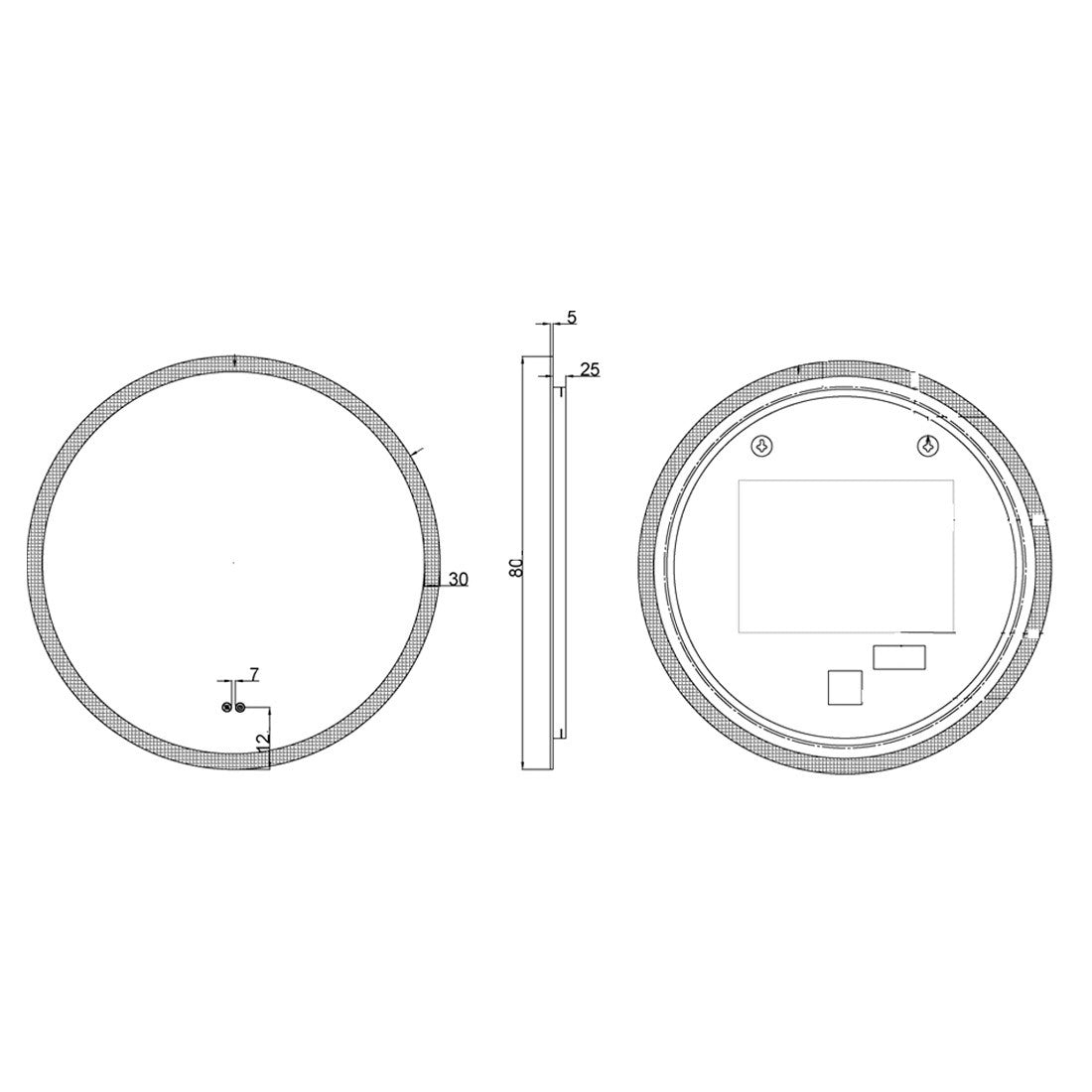 Espejo de baño con luz Icaro