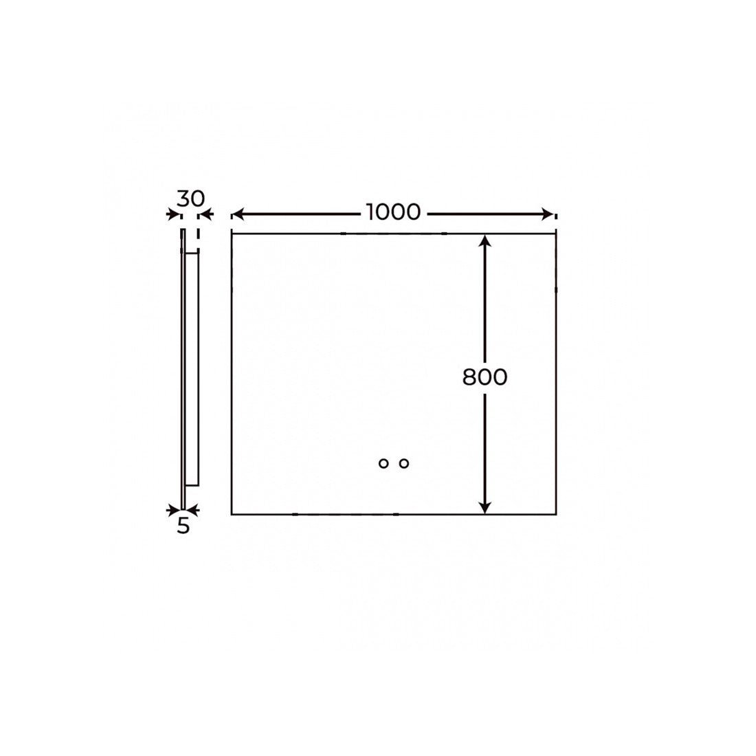 Espejo rectangular Ángelo