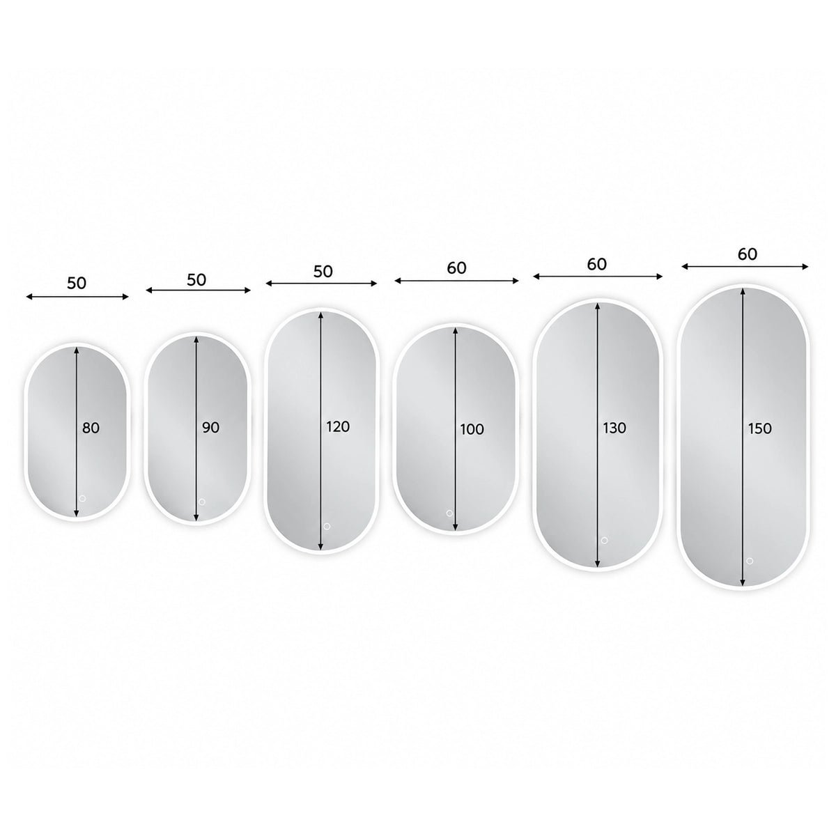 Espejo retroiluminado con luz led Borneo - The Bath