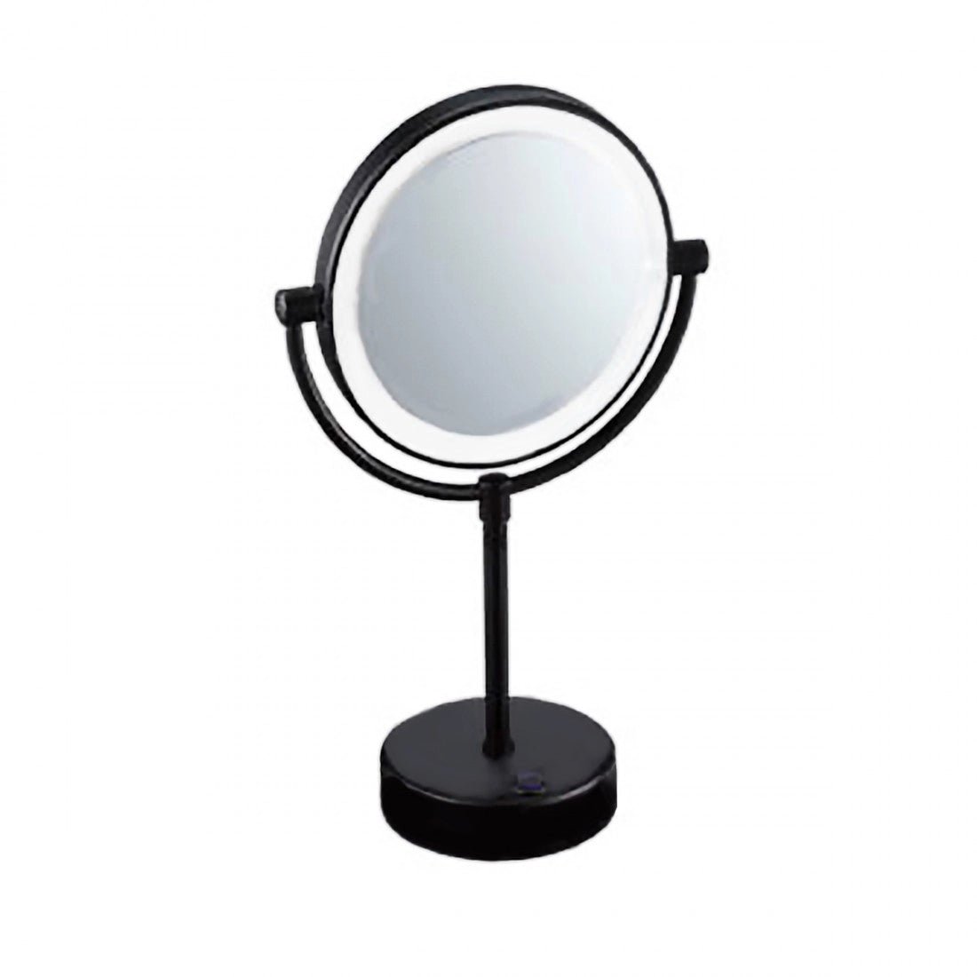 Espejo sobremesa 5x con led negro