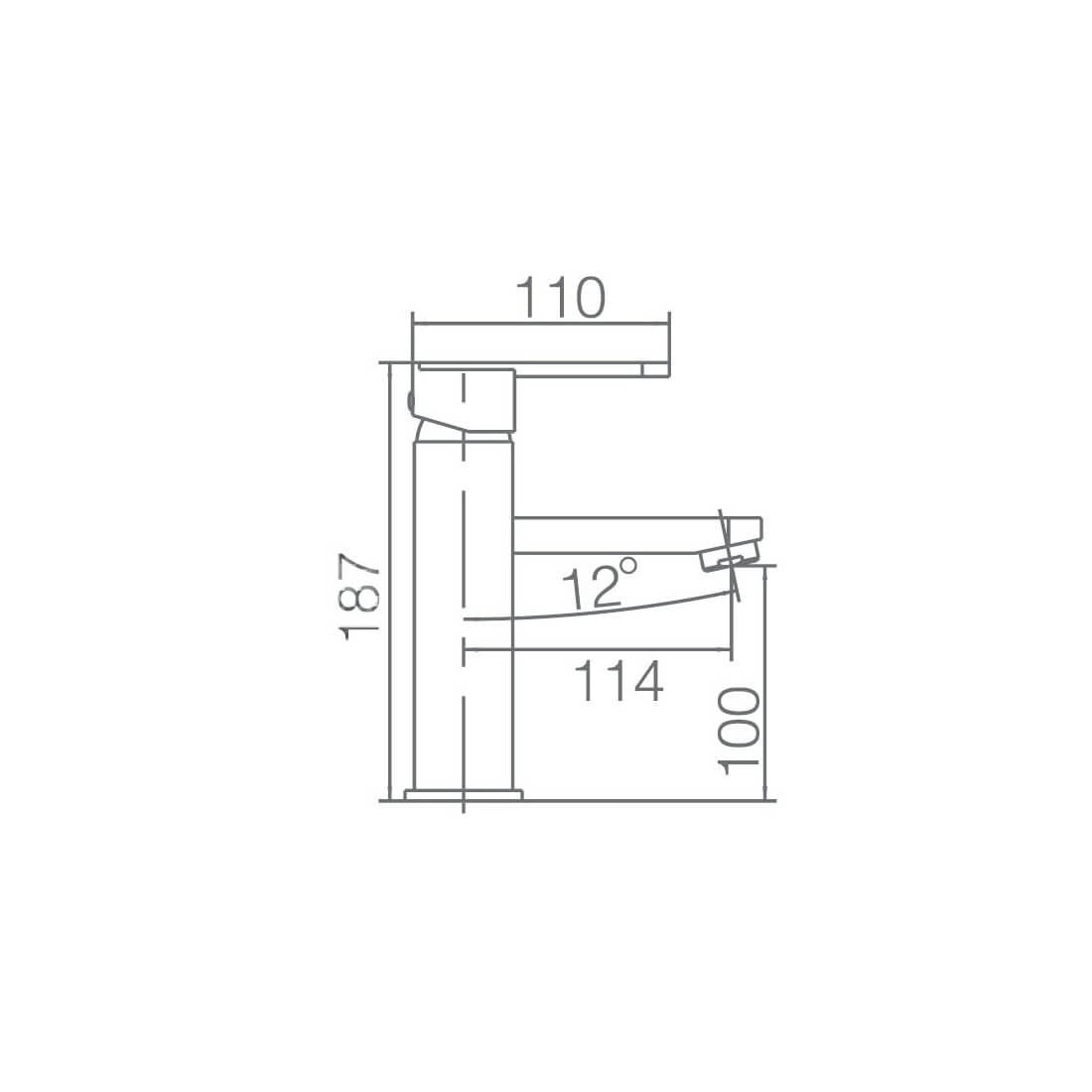Grifo de bidé monomando negro