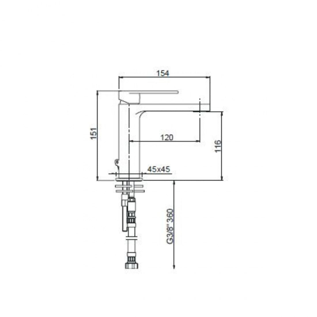 Grifo de lavabo Alpha