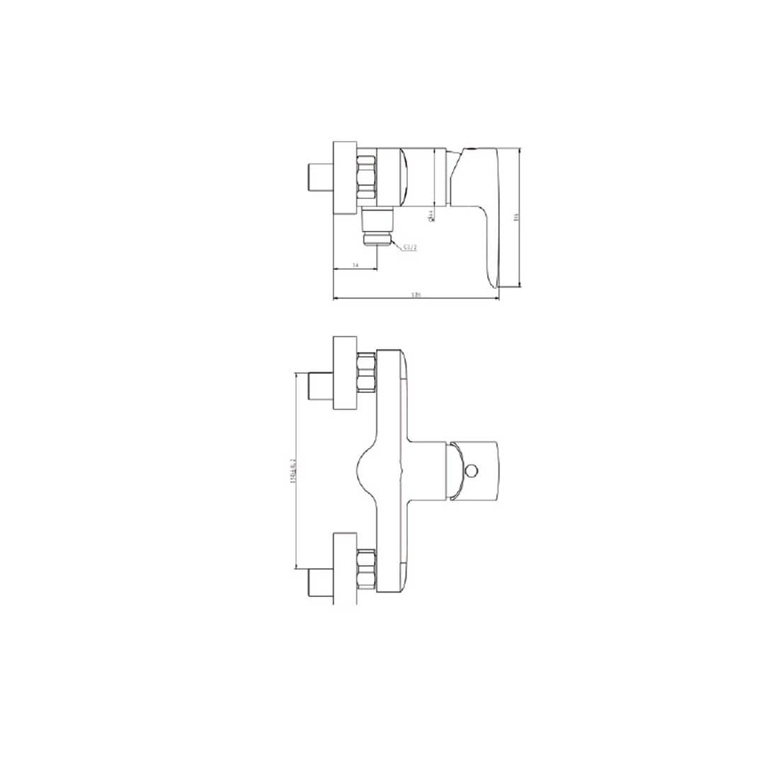 Grifo ducha negro Alsacia