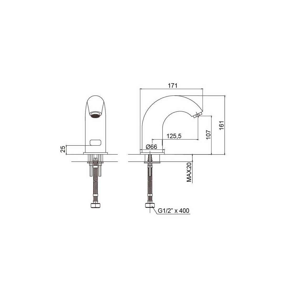 Grifo lavabo electronico Samoa