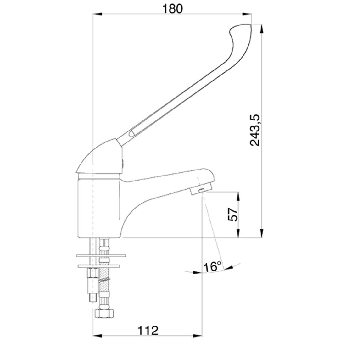 Grifo maneta clínica