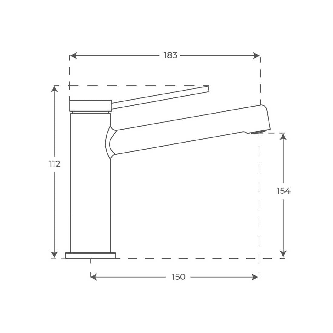 Grifo monomando de lavabo Otto