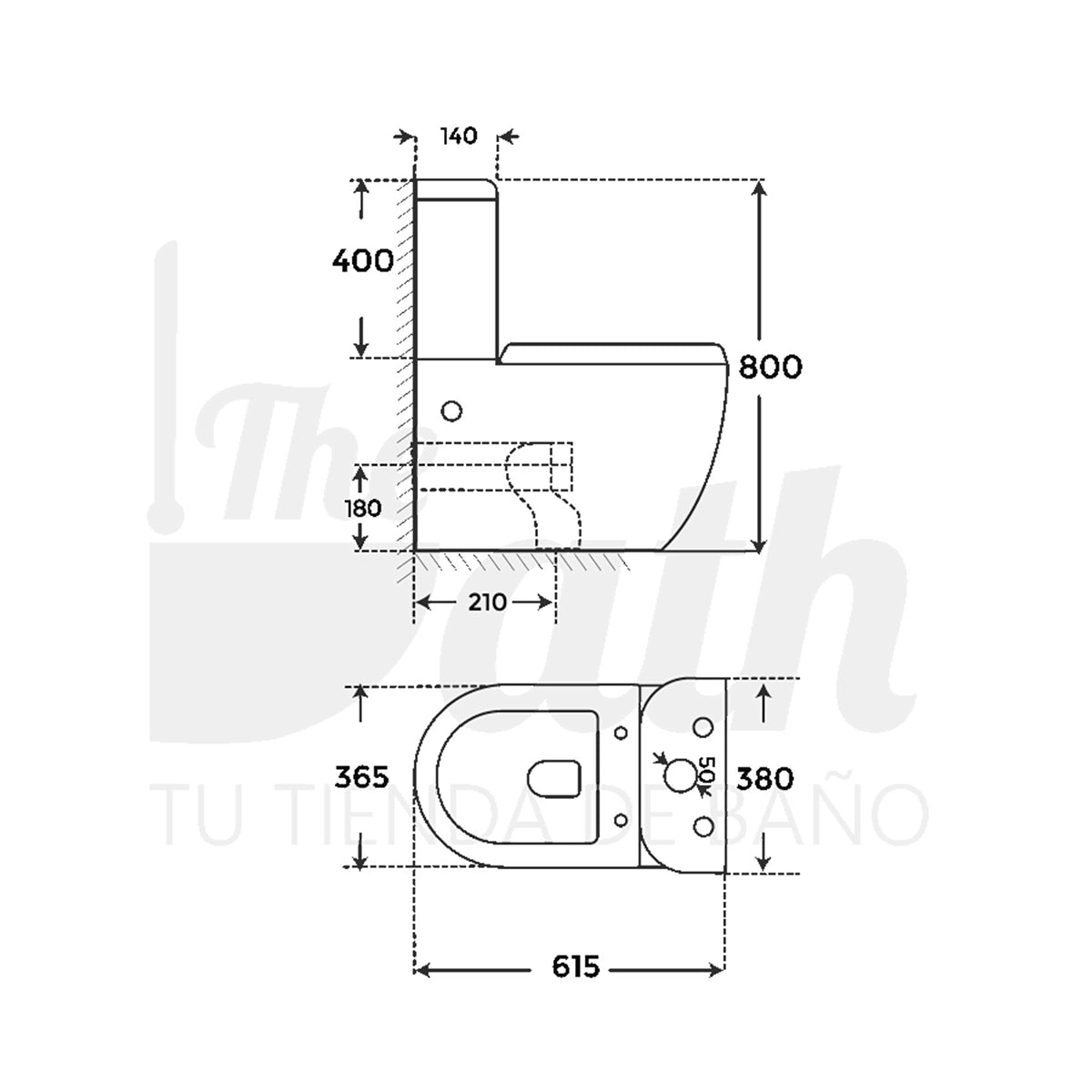 Inodoro mate Veron - Thebath