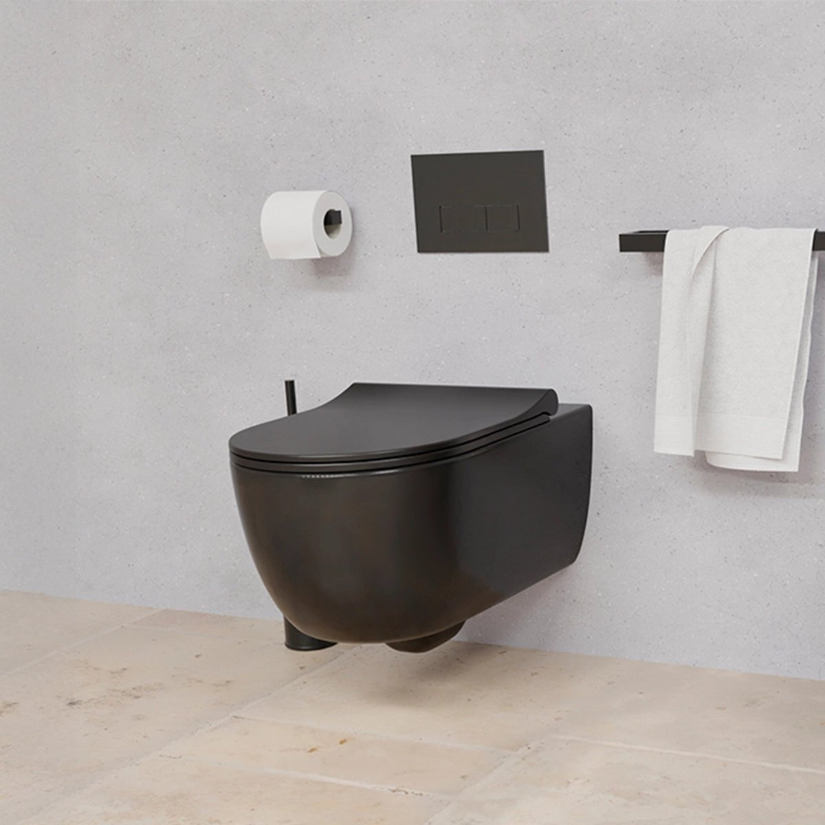 Inodoro suspendido mate Wayne - Thebath