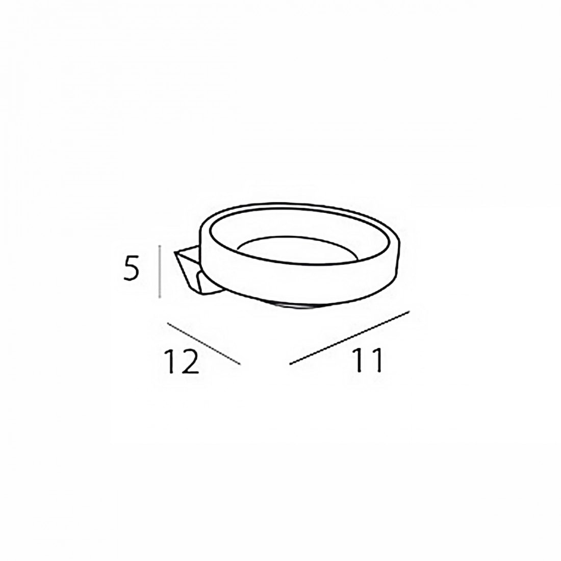 Jabonera de pared para baño