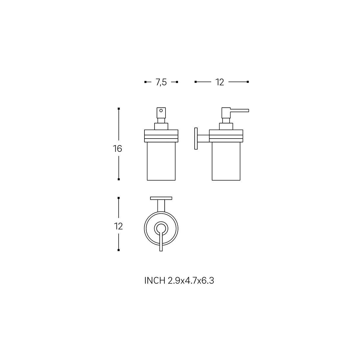 Jabonera Duo Square - Thebath